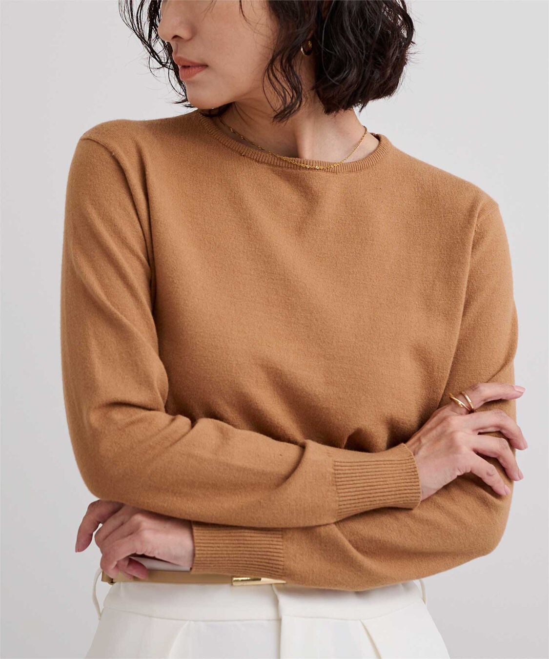 ur's「カシミヤタッチクルーネックニットトップス」|ニット・セーター|