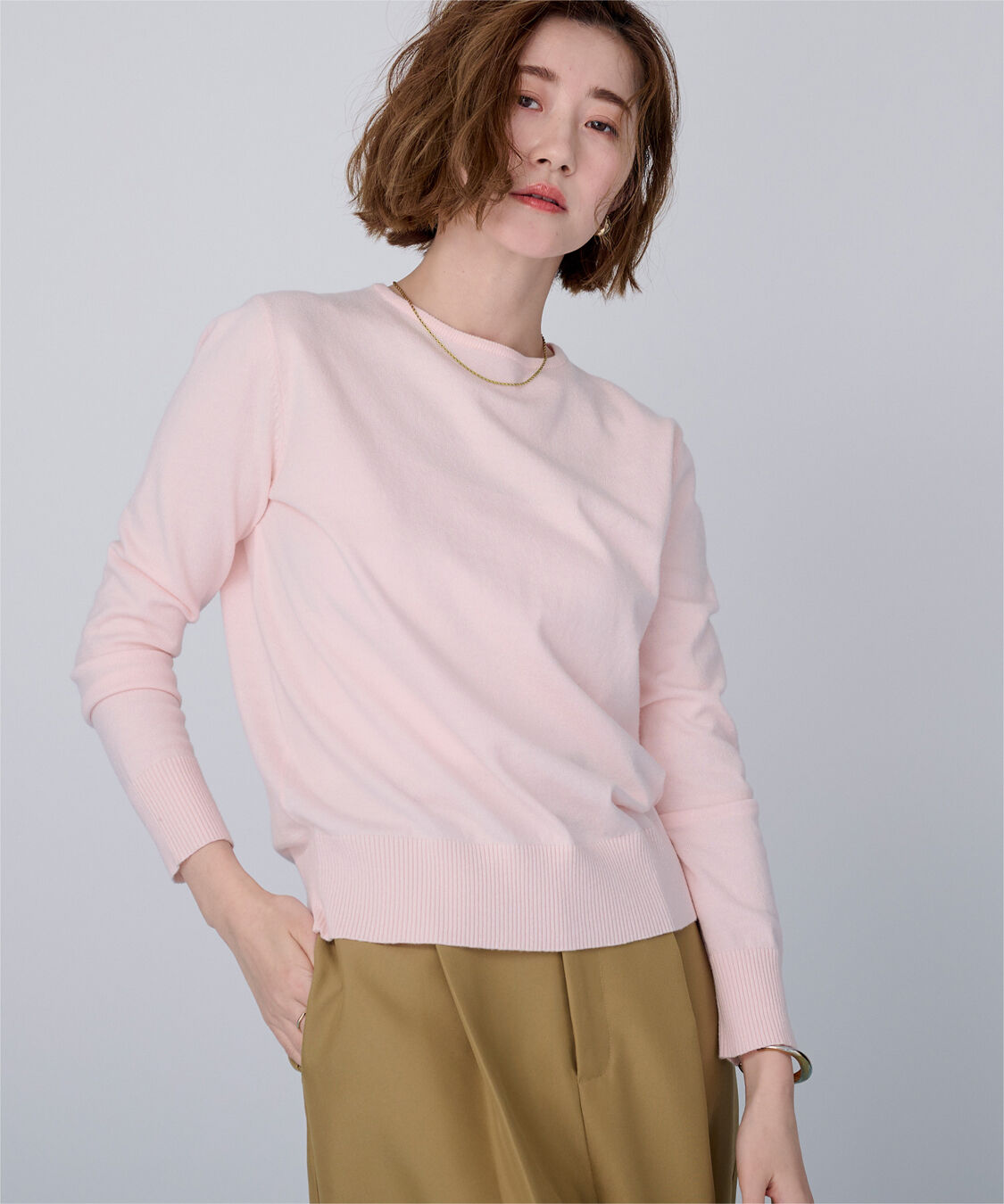 ur's「カシミヤタッチクルーネックニットトップス」|ニット・セーター|