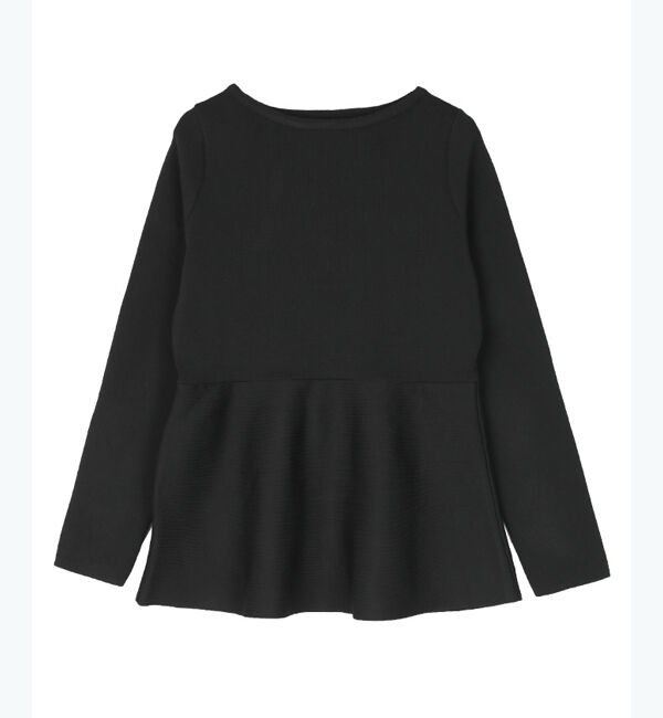 ur's「バックパールペプラムニットトップス」|ニット・セーター|