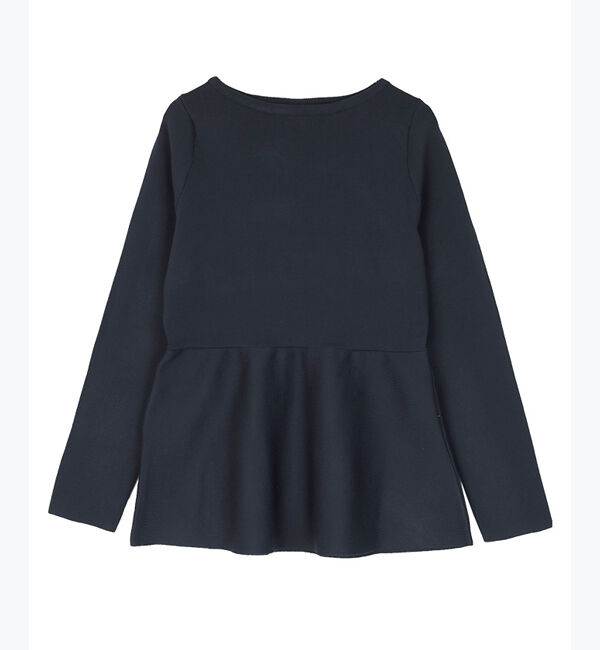 ur's「バックパールペプラムニットトップス」|ニット・セーター|