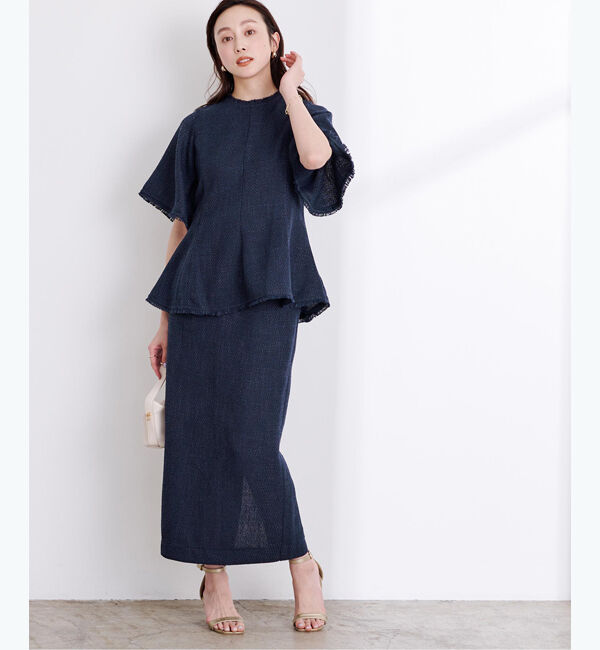 ur's「サマーツイードシガレットスカート」|スカート|