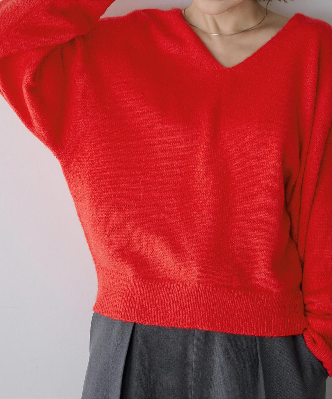 ur's「ウールブレンドVネックニットプルオーバー」|ニット・セーター|