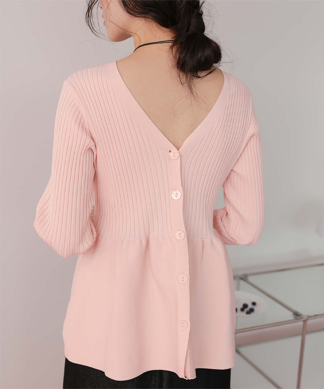 titivate「前後2wayペプラムニットトップス」|ニット・セーター|