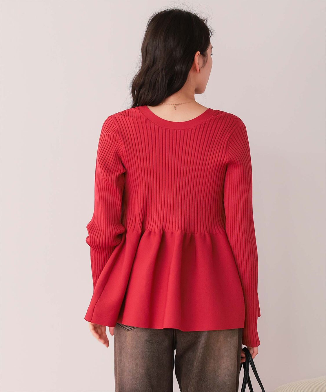 titivate「前後2wayペプラムニットトップス」|ニット・セーター|