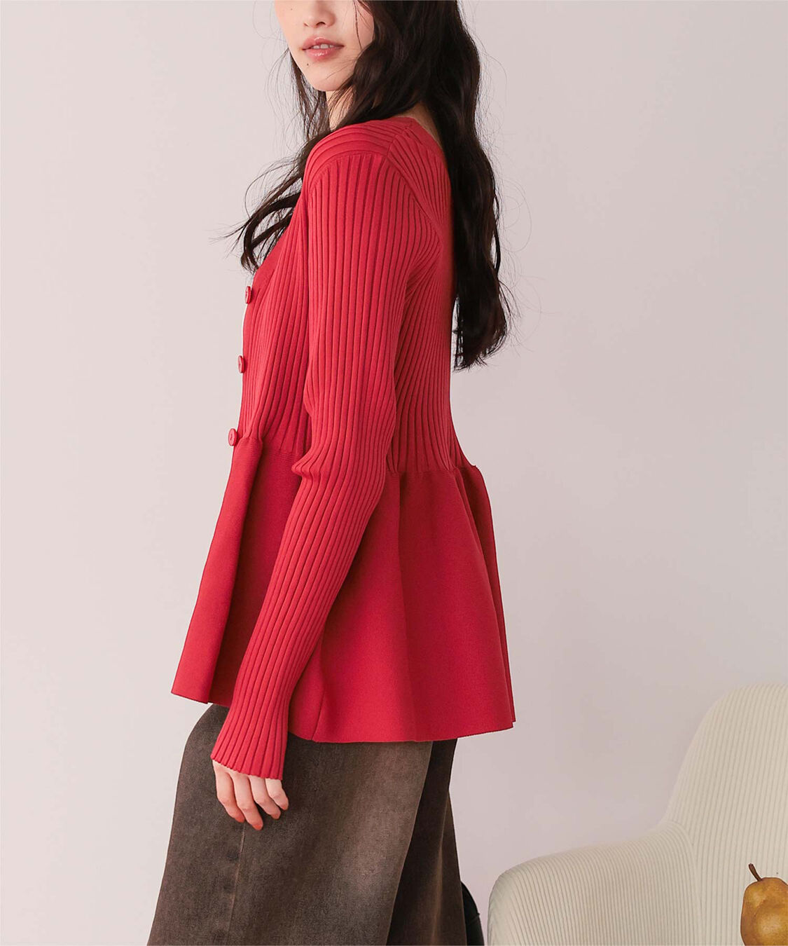 titivate「前後2wayペプラムニットトップス」|ニット・セーター|