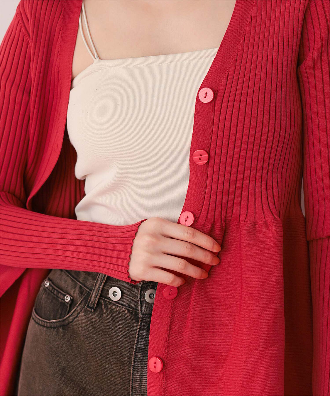 titivate「前後2wayペプラムニットトップス」|ニット・セーター|