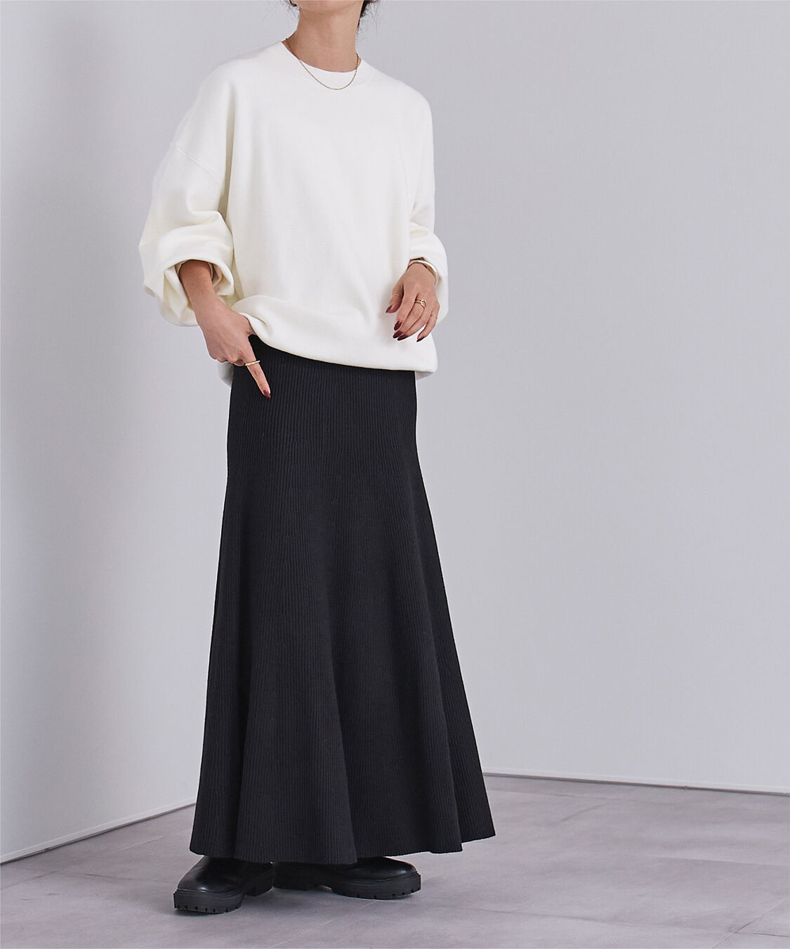 ur's「【黒川翼さんコラボアイテム】スウェットライクオーバーサイズニット」|ニット・セーター|