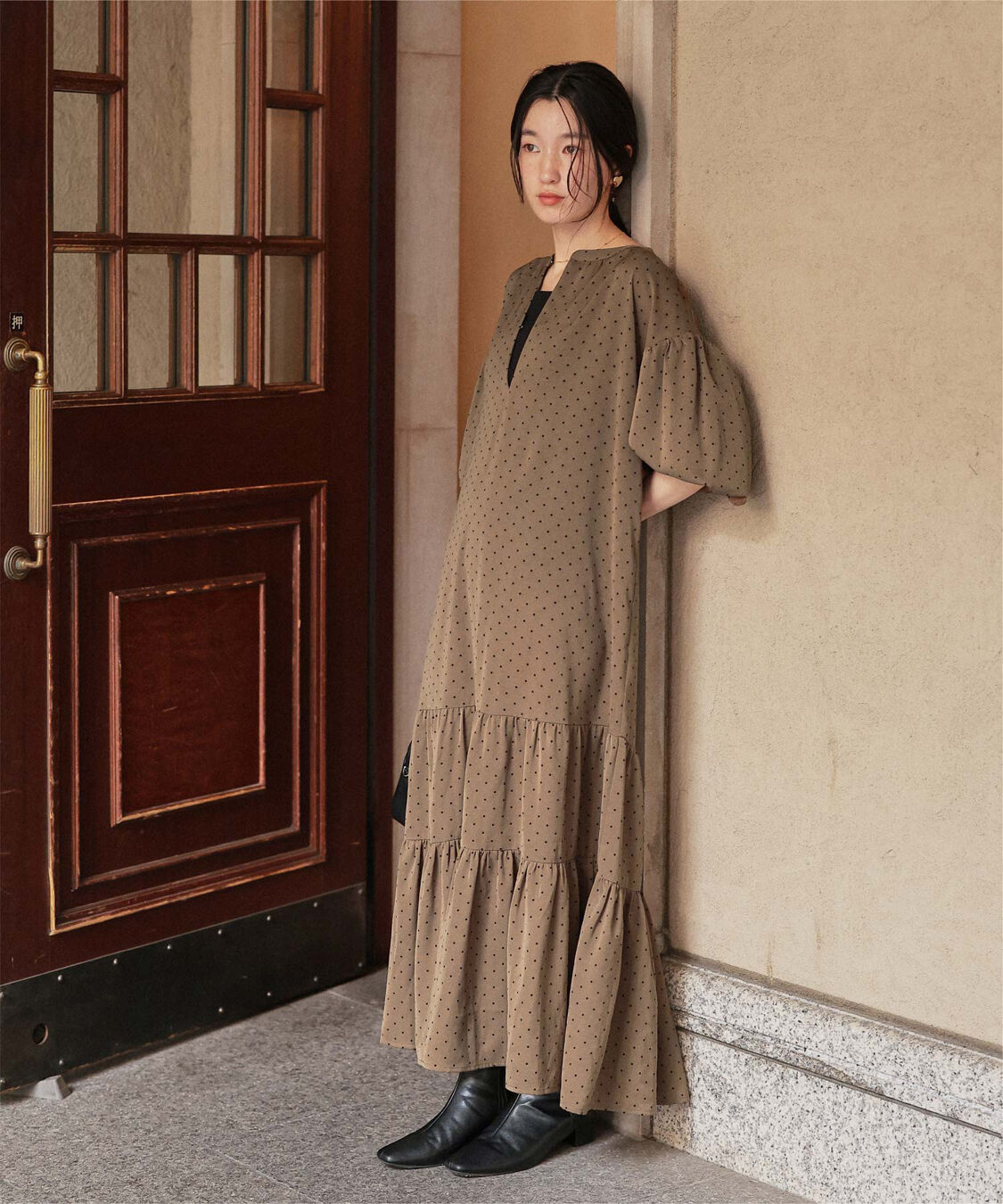 titivate「スキッパーティアードワンピース」|ワンピース|