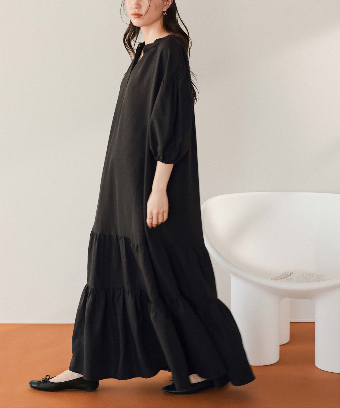 titivate「スキッパーティアードワンピース」|ワンピース|