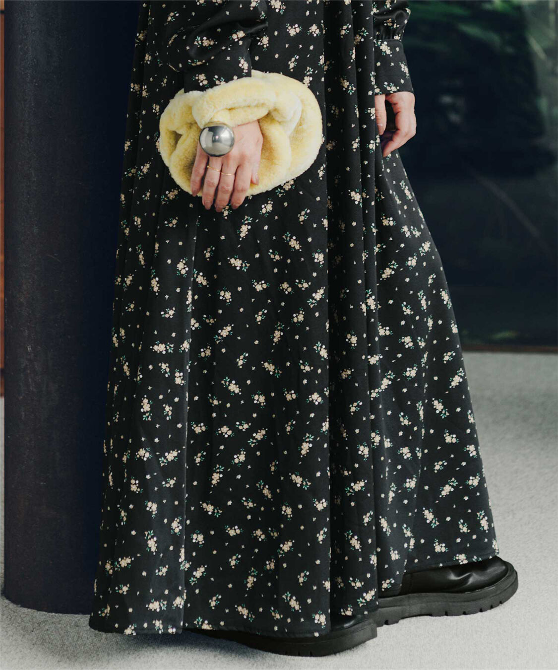 titivate「【高山直子さんコラボアイテム】ボリュームギャザースリーブフレアワンピース」|ワンピース|