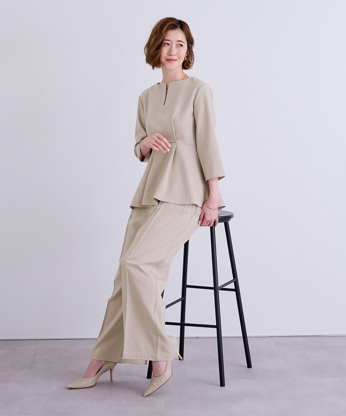 ur's「キーネックチュールティアードトップス」|シャツ・ブラウス|