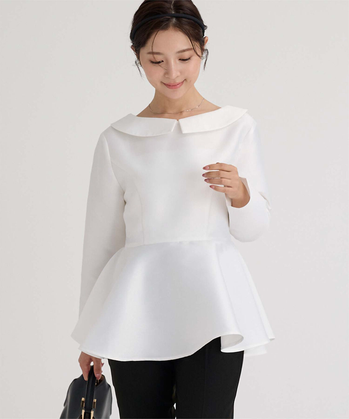 ur's「2wayペプラムブラウス」|シャツ・ブラウス|ホワイト