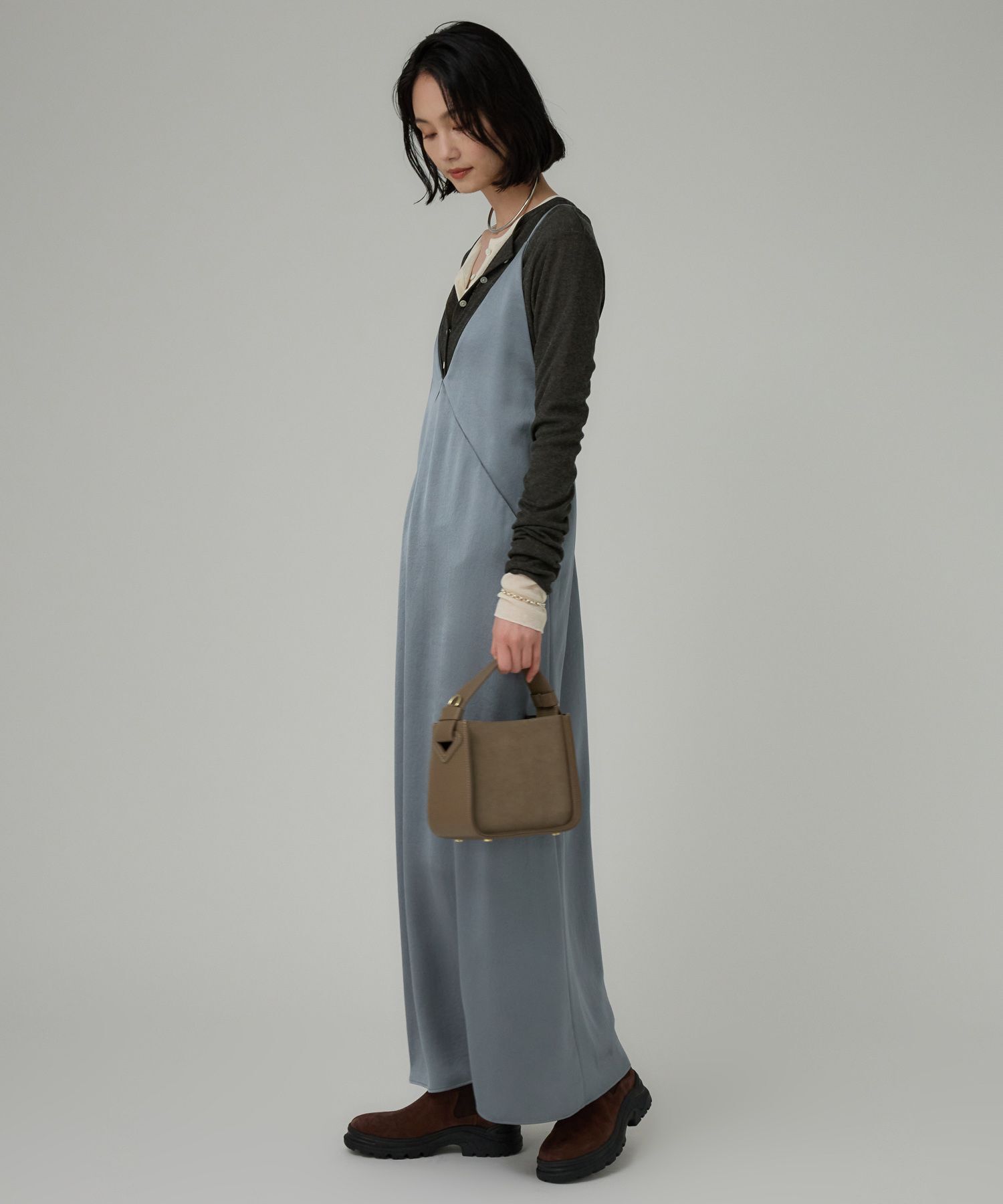 BABYLONE「ヴィンテージサテンワンピース」|ワンピース|