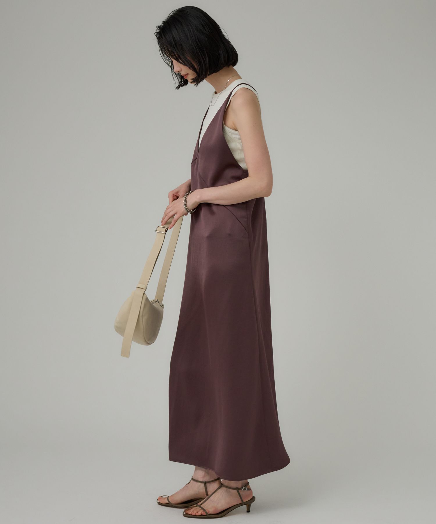 BABYLONE「ヴィンテージサテンワンピース」|ワンピース|