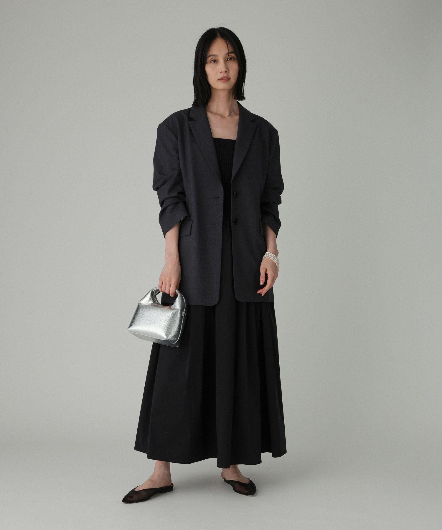 BABYLONE「【多機能素材】シングルオーバージャケット」|テーラードジャケット|