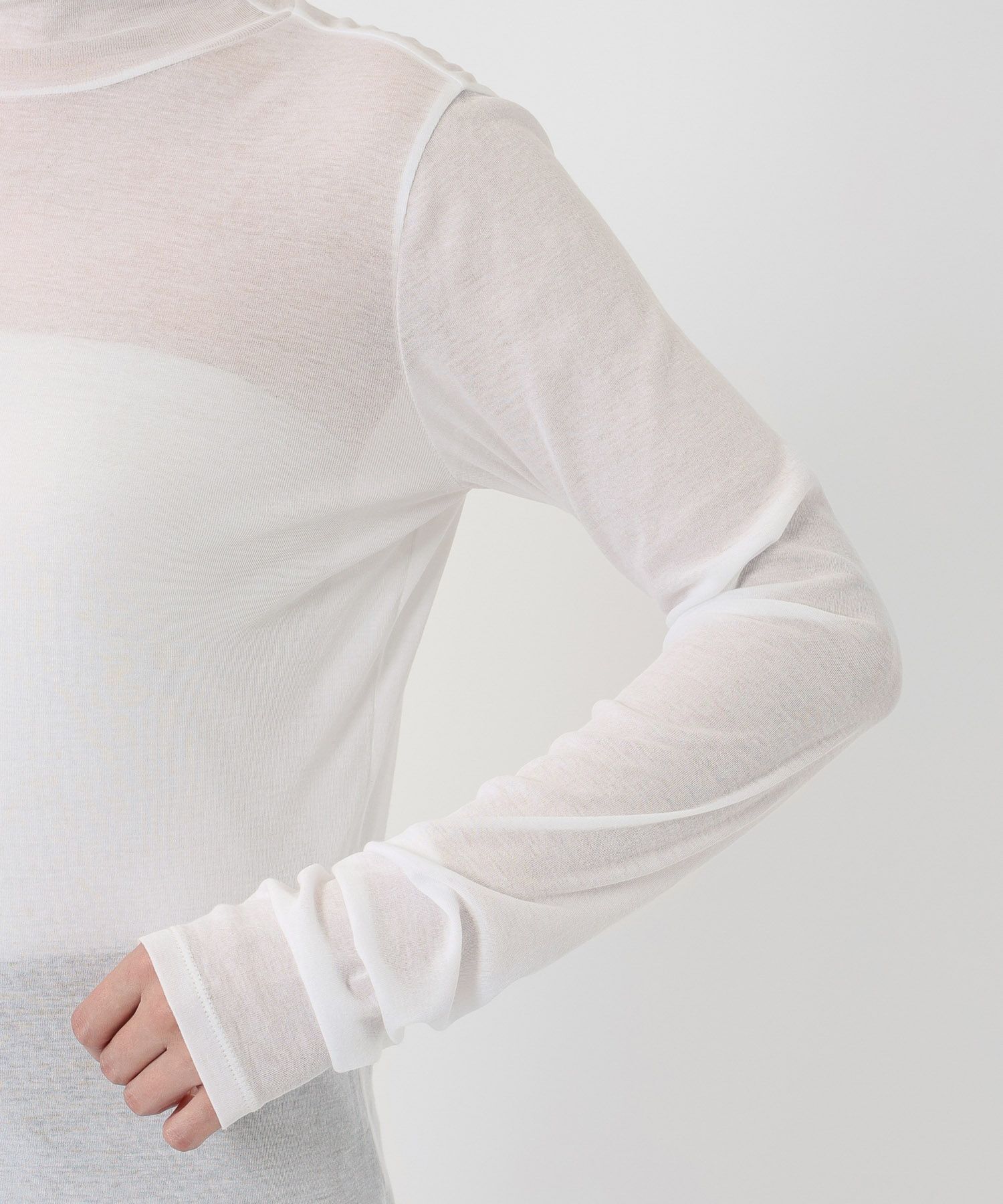 BABYLONE「シアーツイストフライスハイネックカットソー」|Tシャツ・カットソー|