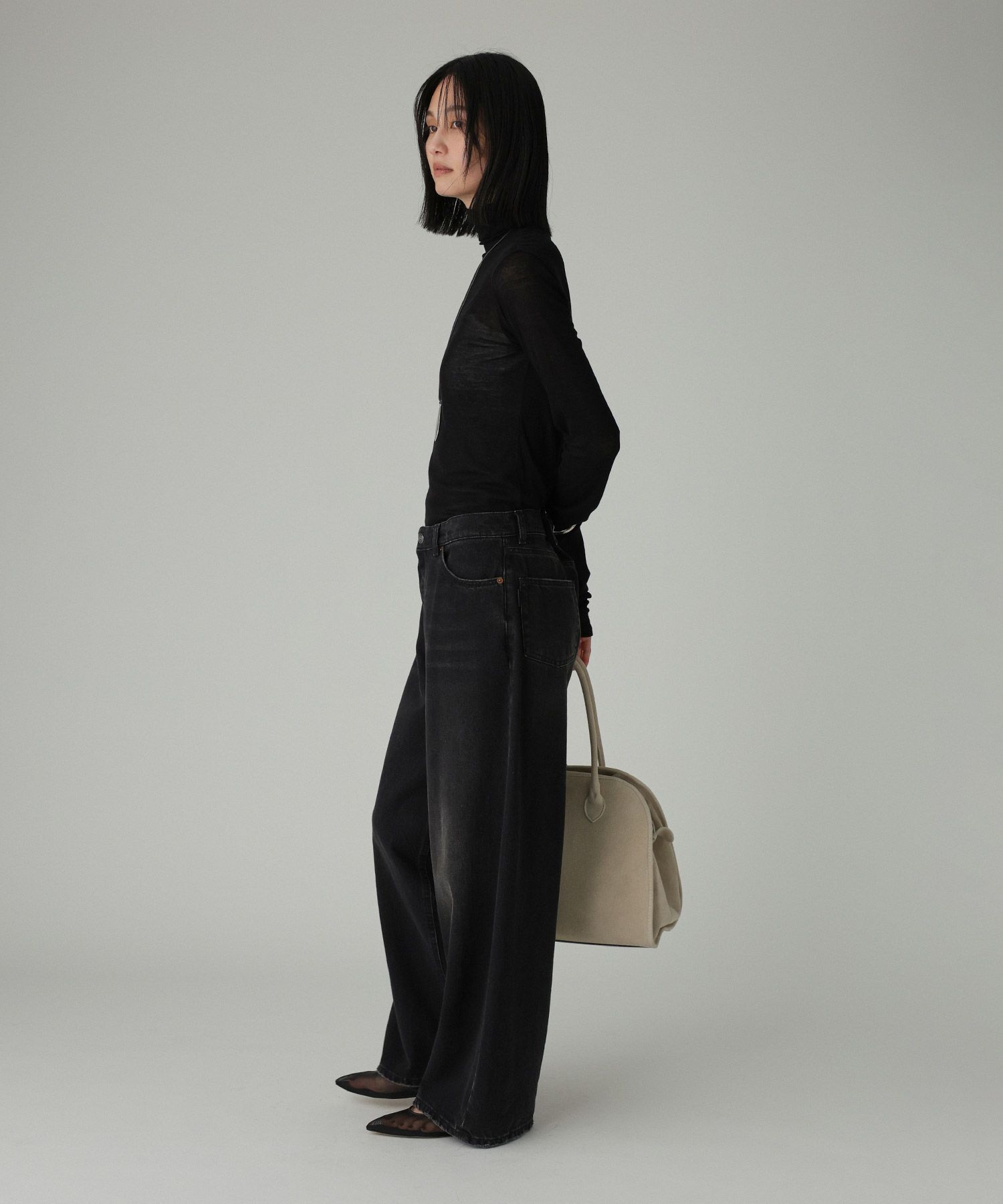 BABYLONE「シアーツイストフライスハイネックカットソー」|Tシャツ・カットソー|