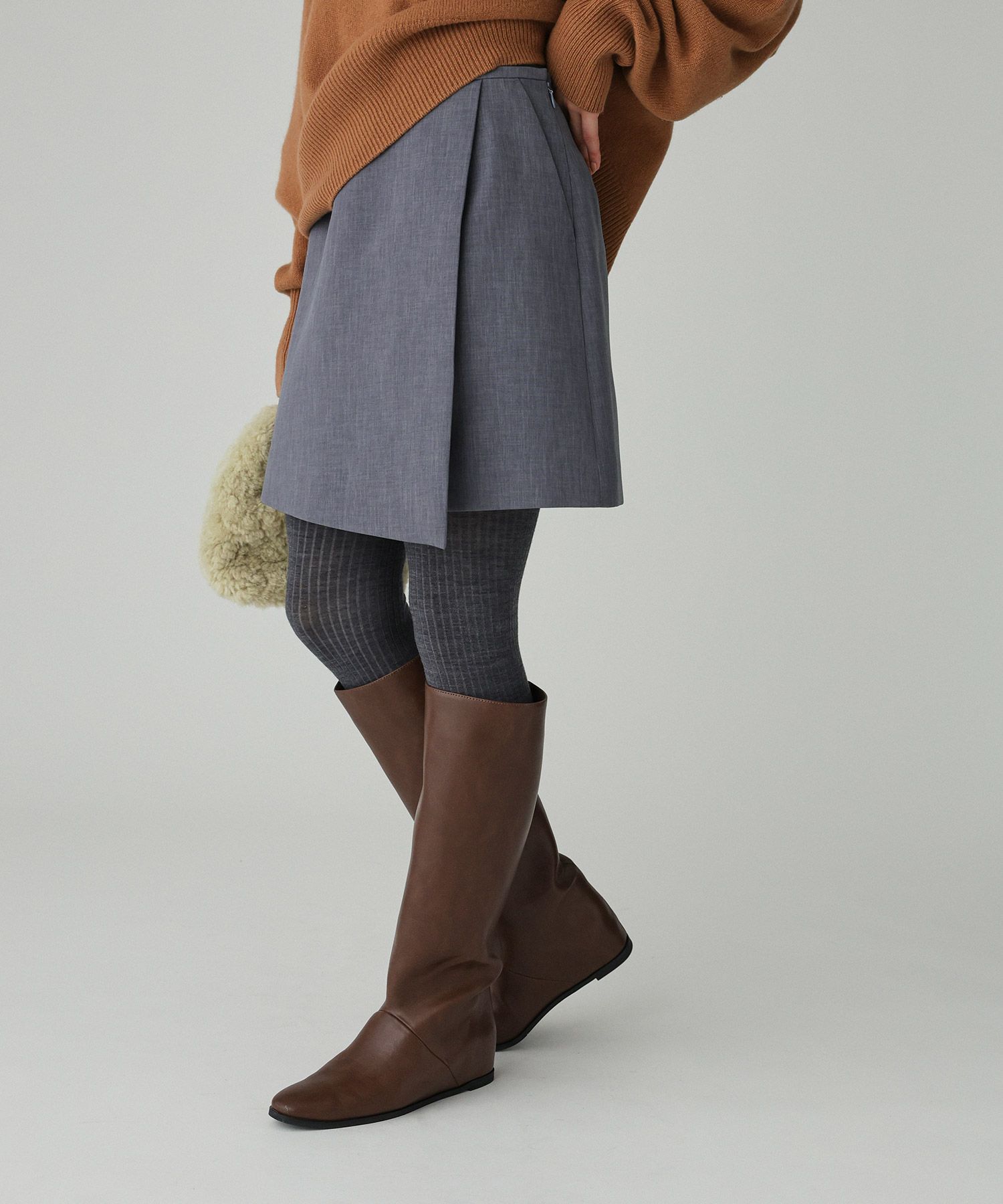 BABYLONE「ラップキュロットパンツ」|キュロット|ｸﾞﾚｰ