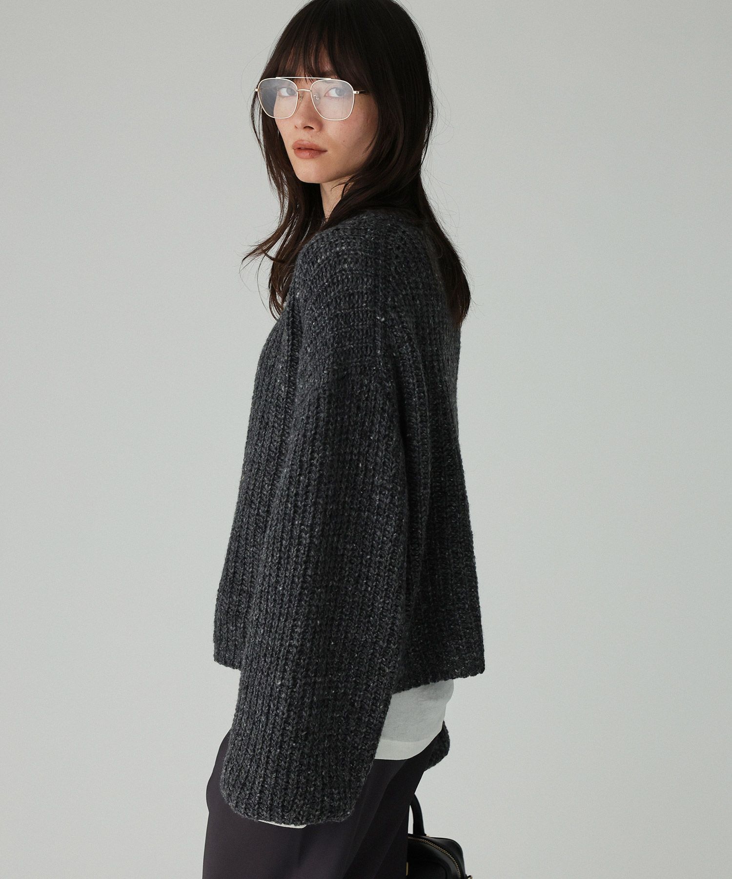 BABYLONE「カラーネップニット」|ニット・セーター|