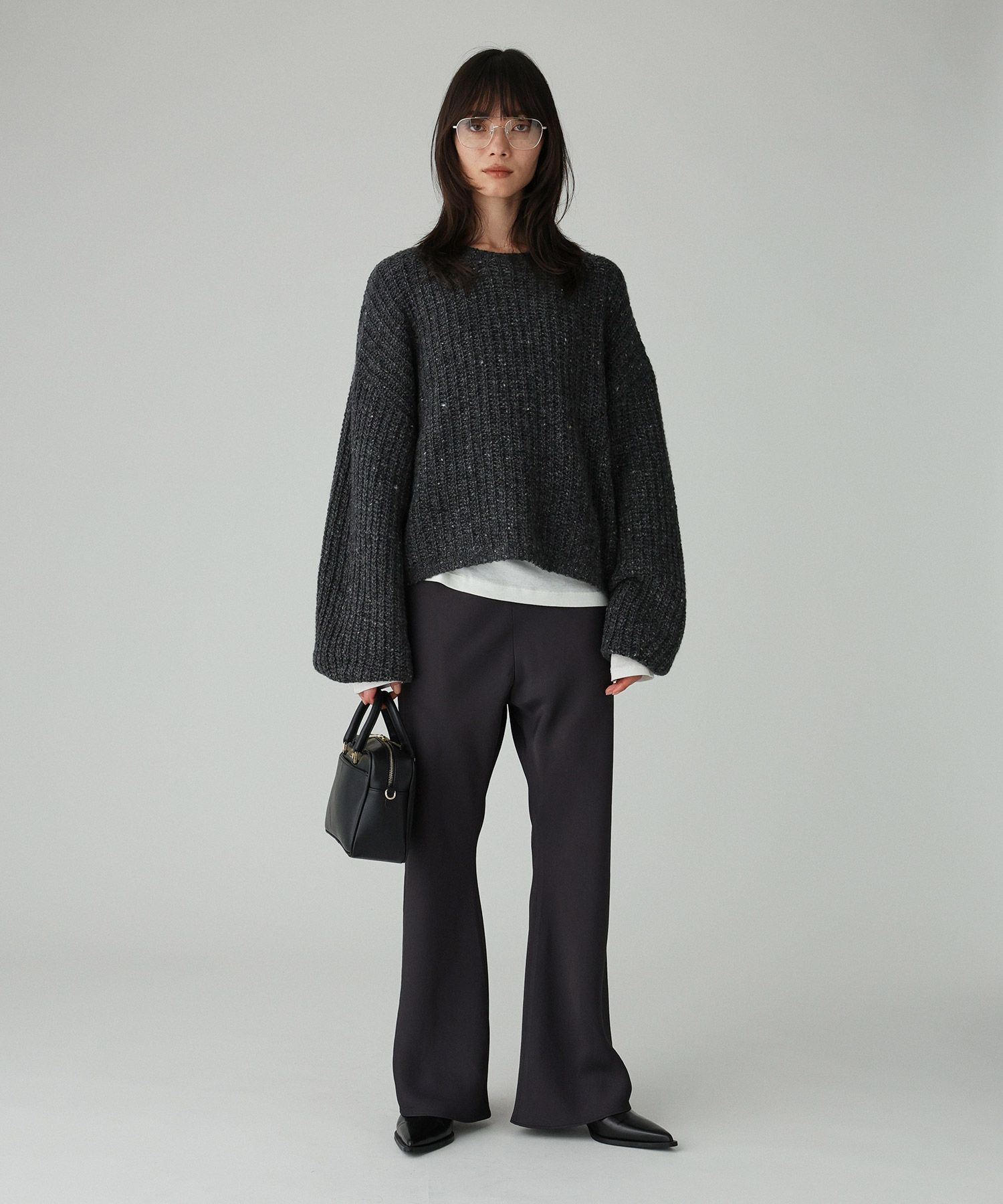 BABYLONE「カラーネップニット」|ニット・セーター|