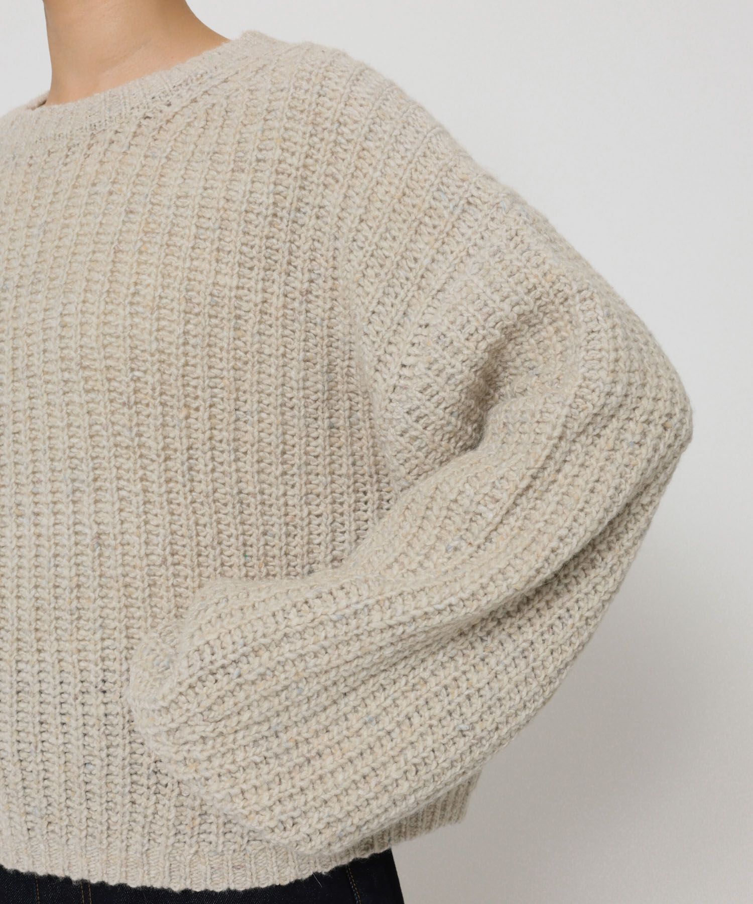 BABYLONE「カラーネップニット」|ニット・セーター|