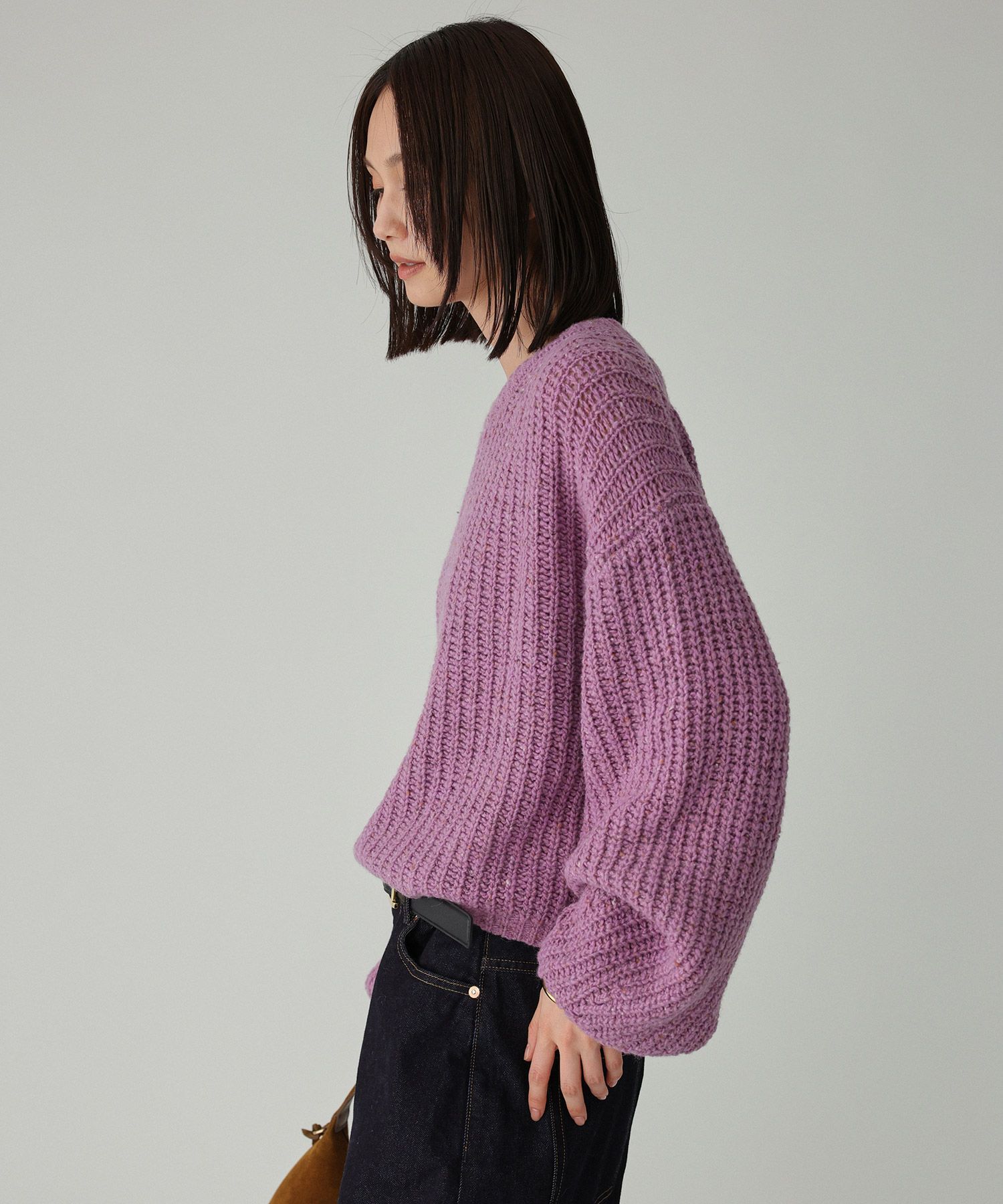 BABYLONE「カラーネップニット」|ニット・セーター|