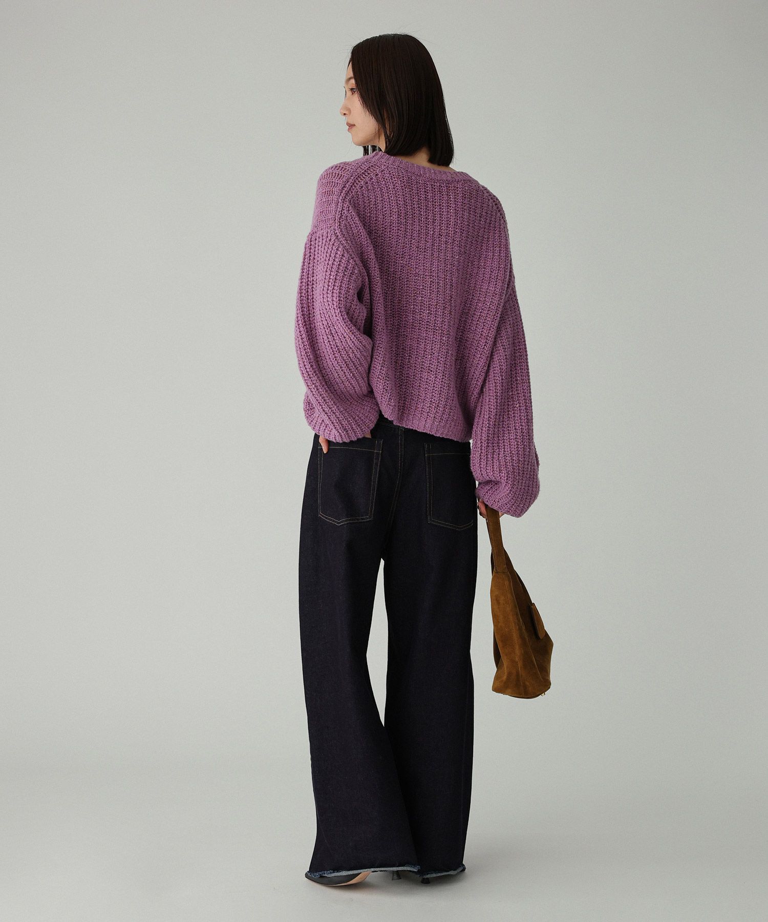 BABYLONE「カラーネップニット」|ニット・セーター|