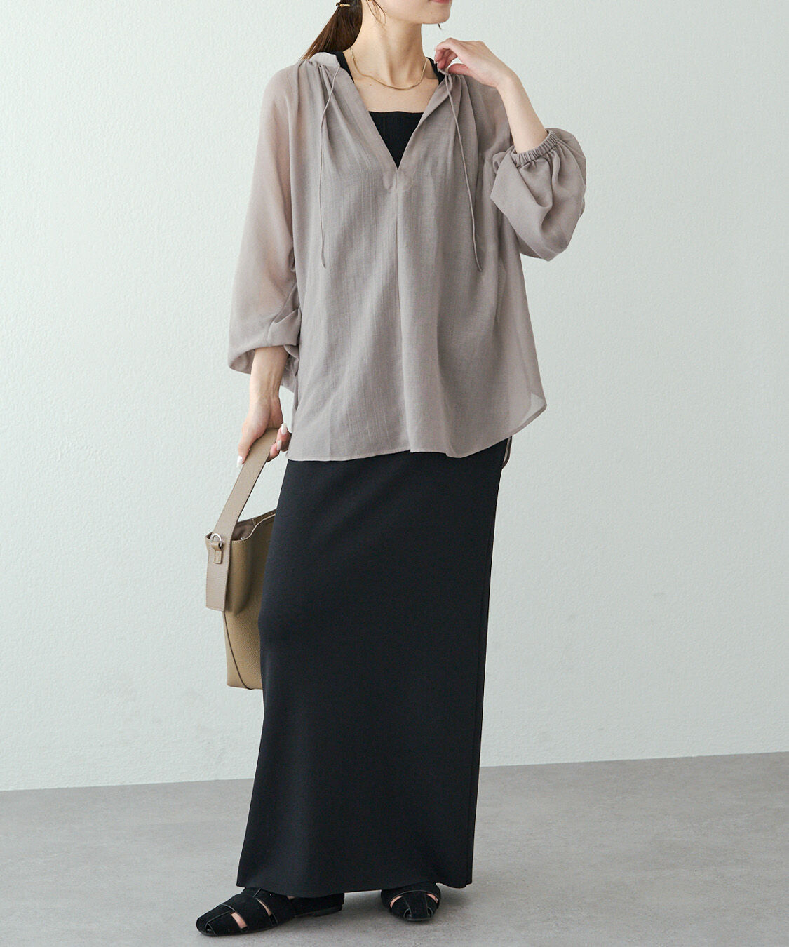  「《新色登場！/リバイバル》【-3kg見え / Du noir】ナロースカート」|スカート|