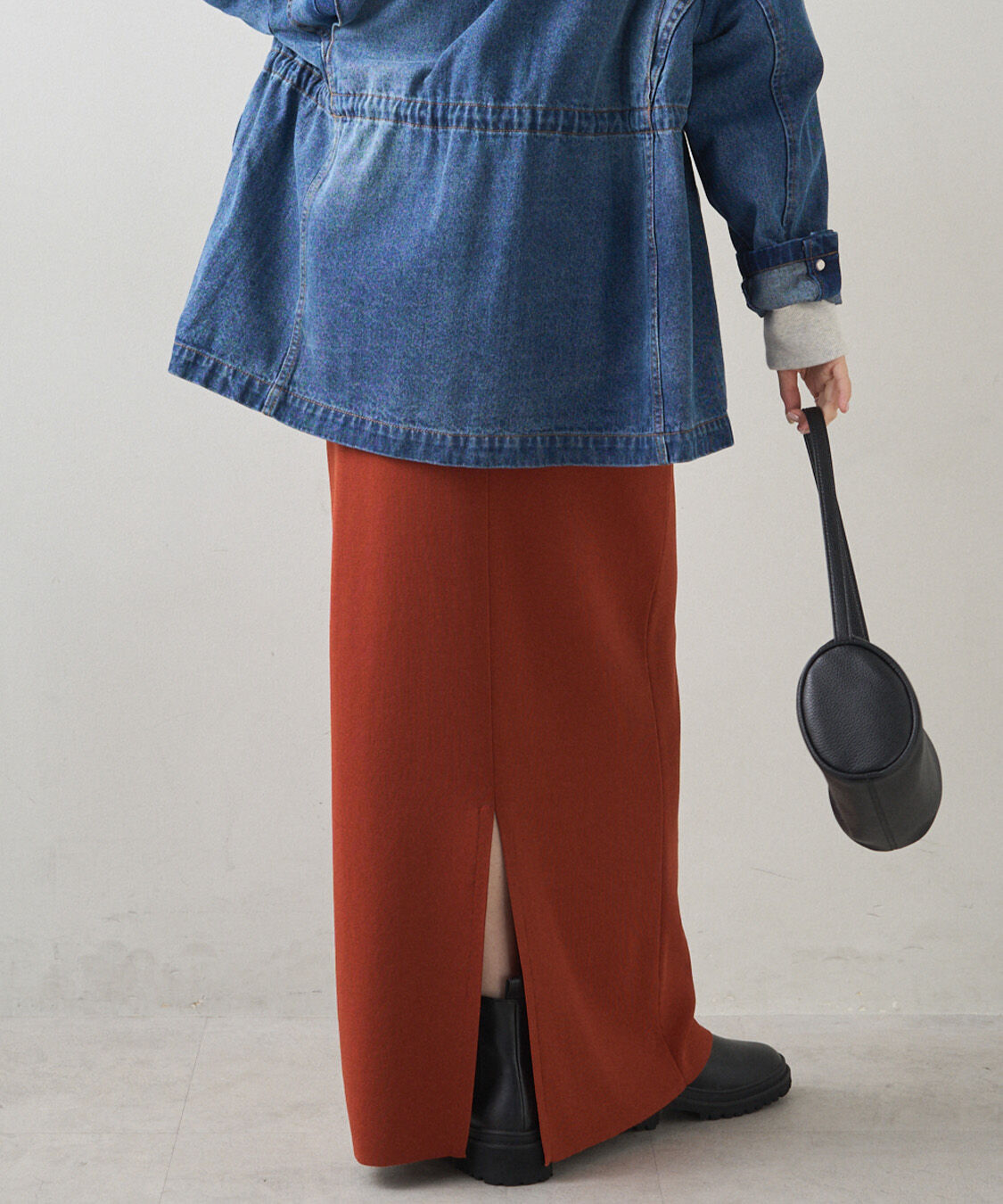  「《新色登場！/リバイバル》【-3kg見え / Du noir】ナロースカート」|スカート|