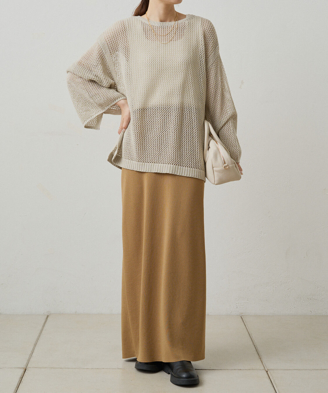  「《新色登場！/リバイバル》【-3kg見え / Du noir】ナロースカート」|スカート|