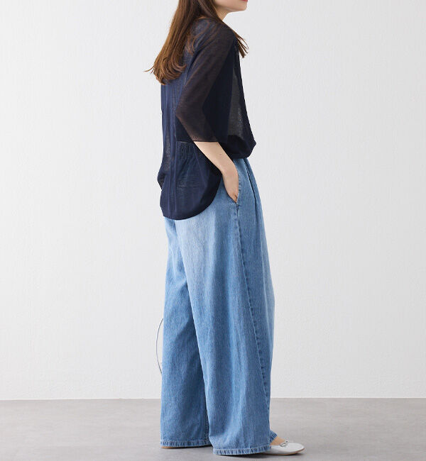  「【25th】綿麻デニムイージーパンツ」|その他|