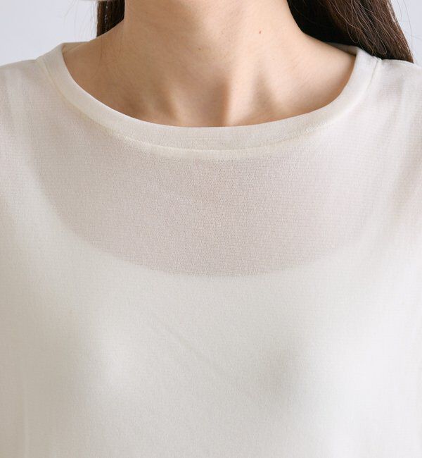  「【リバイバル】ナイロンチュールベロアクルーネックカットソー」|プルオーバー|