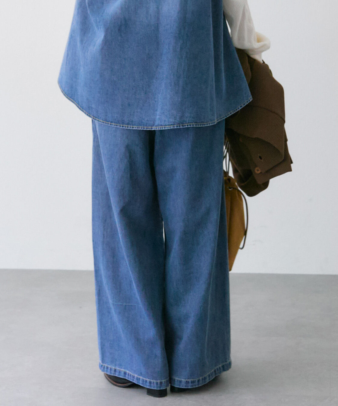  「【SET ITEM】デニムフレアブラウス+イージーパンツセット」|その他|