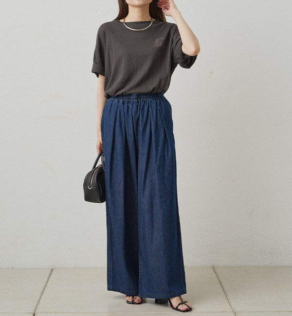  「【SET ITEM】デニムフレアブラウス+イージーパンツセット」|その他|