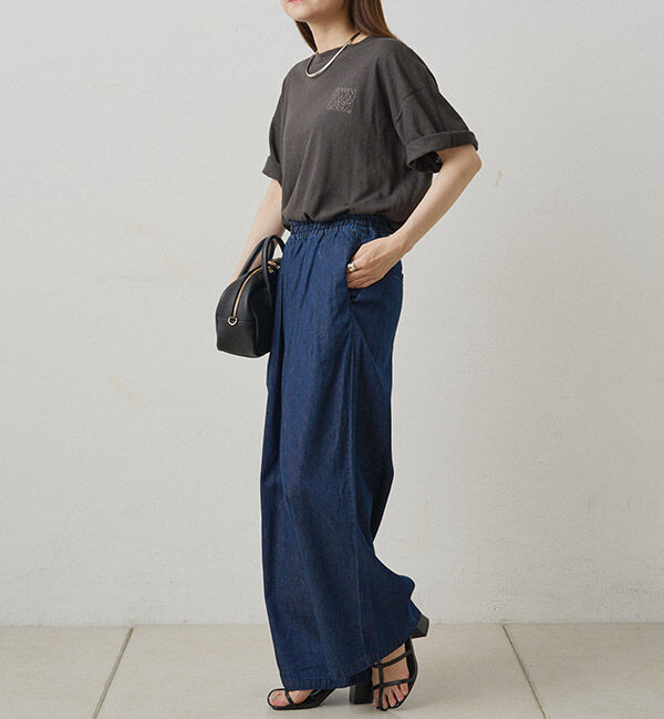  「【SET ITEM】デニムフレアブラウス+イージーパンツセット」|その他|