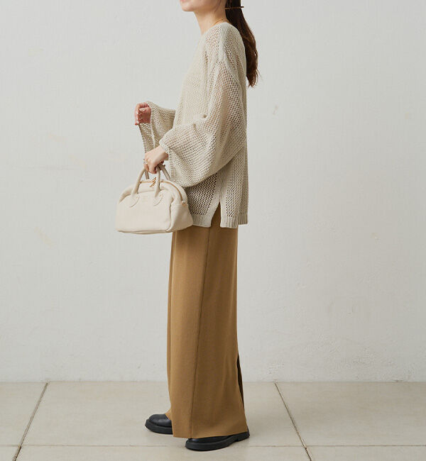  「ワイドスリーブメッシュニット」|ニット・セーター|