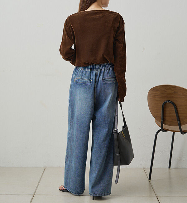  「ヴィンテージライクデニムイージーパンツ」|その他|