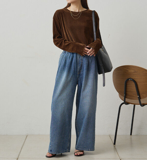  「ヴィンテージライクデニムイージーパンツ」|その他|