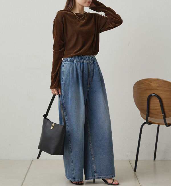  「ヴィンテージライクデニムイージーパンツ」|その他|