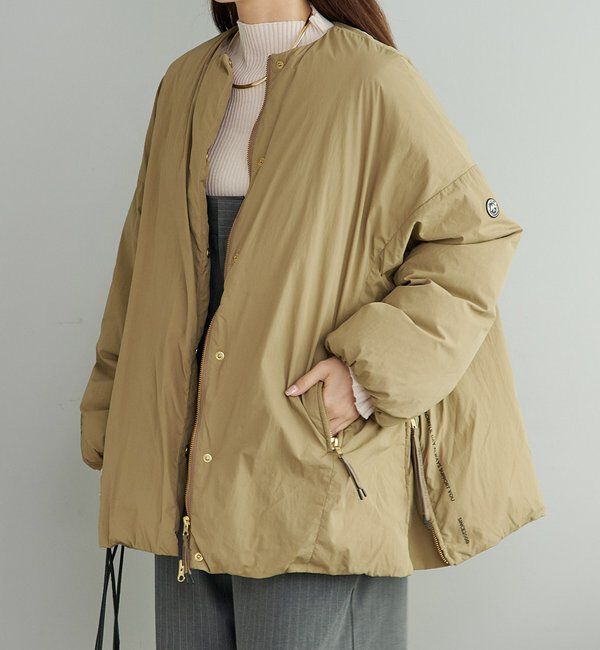  「【リバイバル/WEB限定】フレンチダックダウンサイドジップジャケット」|テーラードジャケット|ベージュ