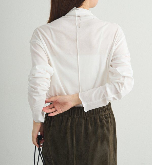  「【25AW新色登場！】コットンシアーハイネックカットソー」|Tシャツ・カットソー|