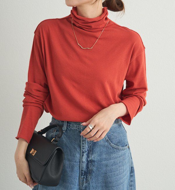  「【25AW新色登場！】コットンシアーハイネックカットソー」|Tシャツ・カットソー|