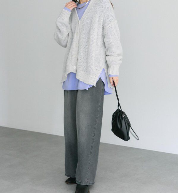  「3Gドロップ天竺ニットVネックカーディガン」|カーディガン|