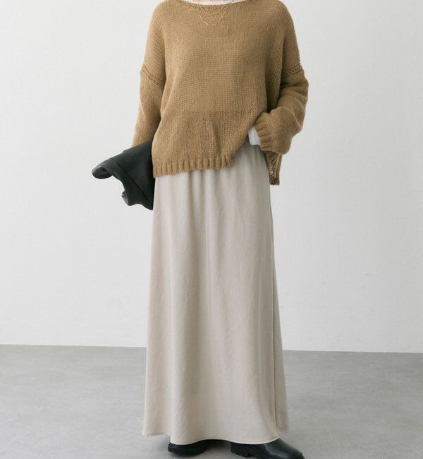  「【インフルエンサーセレクト】ソフトツイルバイヤススカート」|スカート|