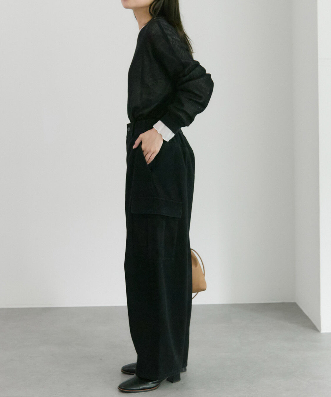  「ヴィンテージライクカーブシルエットカーゴパンツ」|カーゴ|