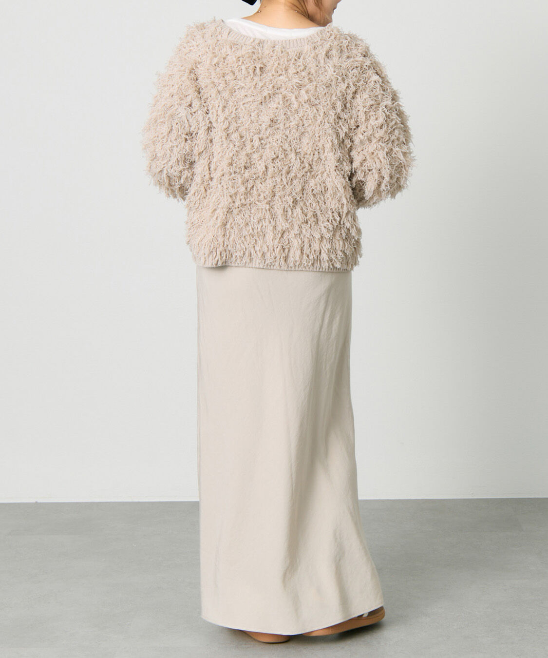  「フリンジジャガードニット」|カーディガン|