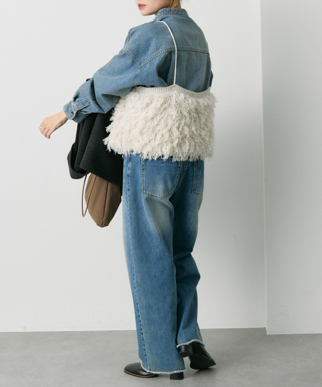  「フリンジジャガードニット細紐ビスチェ」|ニット・セーター|