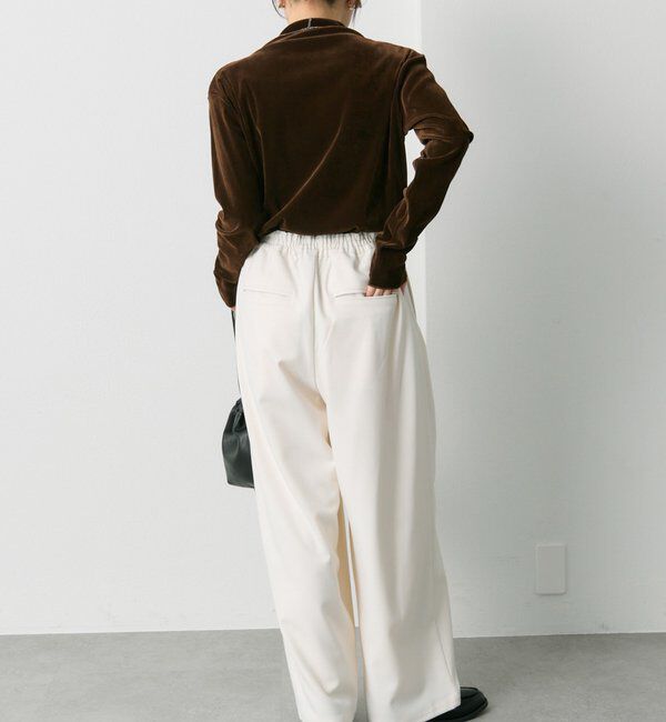  「ウール混ウエストゴムツータックパンツ」|その他|