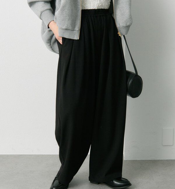  「ウール混ウエストゴムツータックパンツ」|その他|