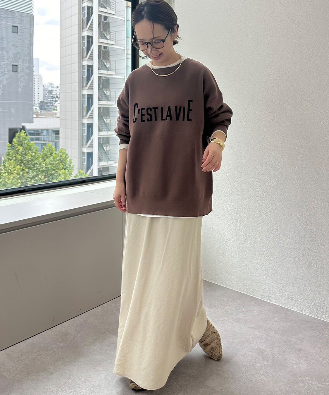  「【＠sein___000企画】ジャガードロゴ2WAYニットプルオーバー」|キャミソール|